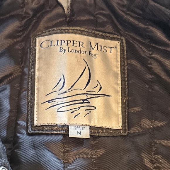 Clipper Mist By London Fog Black Leather Jacket - Picture 2 of 6